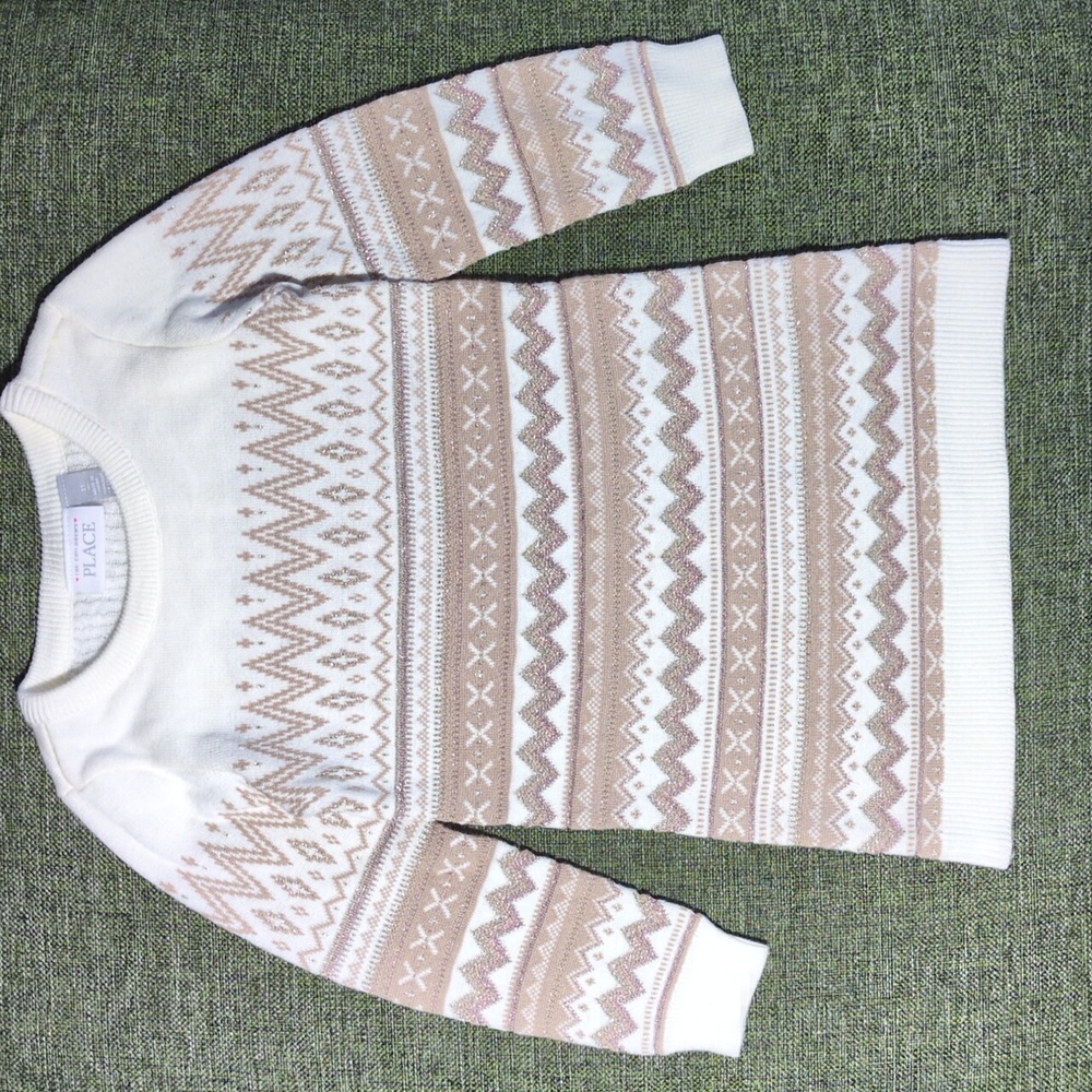The Children’s Place Fair Isle Sweater Dress Size 3T NWOT
